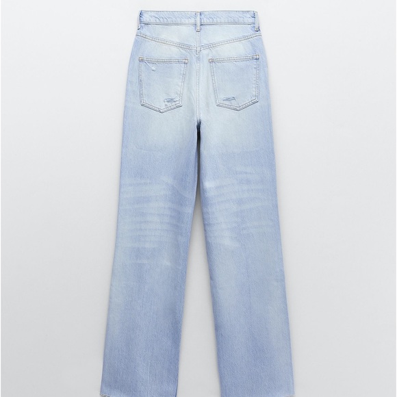 Zara 90s Distressed Wide Leg Jeans - Picture 2 of 7